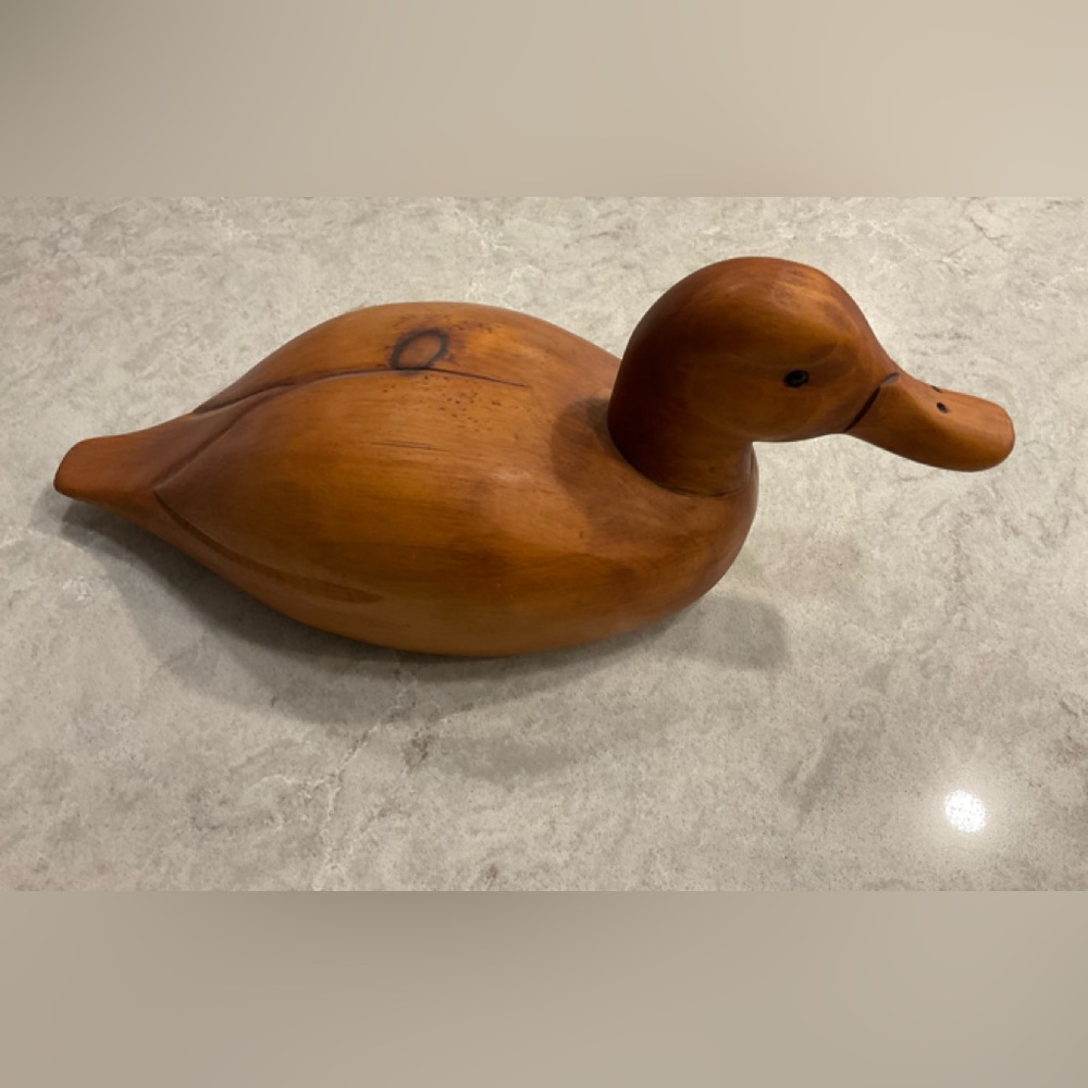 Vintage 1991 Wooden Decoy Duck